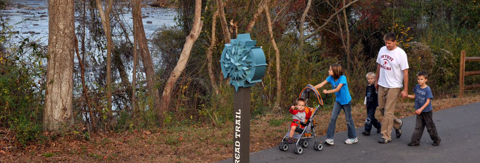 92 miles of the Carolina Thread Trail are open to the public