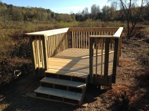 Waterfowl Impoundment Observation Deck at Catawaba Springs Preserve